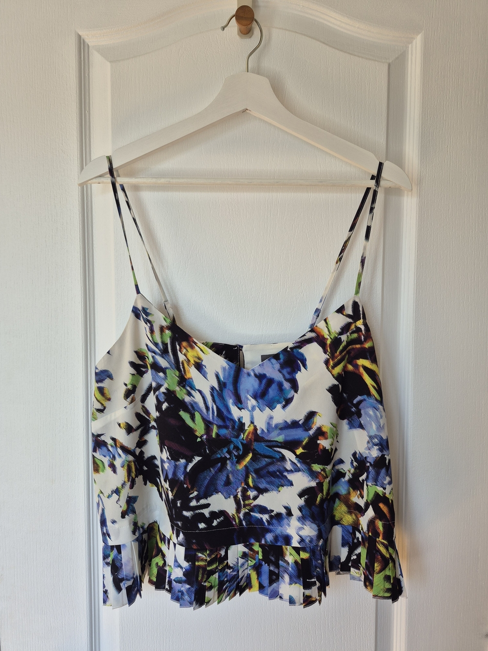 French Connection Blue Multi Floral Spaghetti Strap Camisole